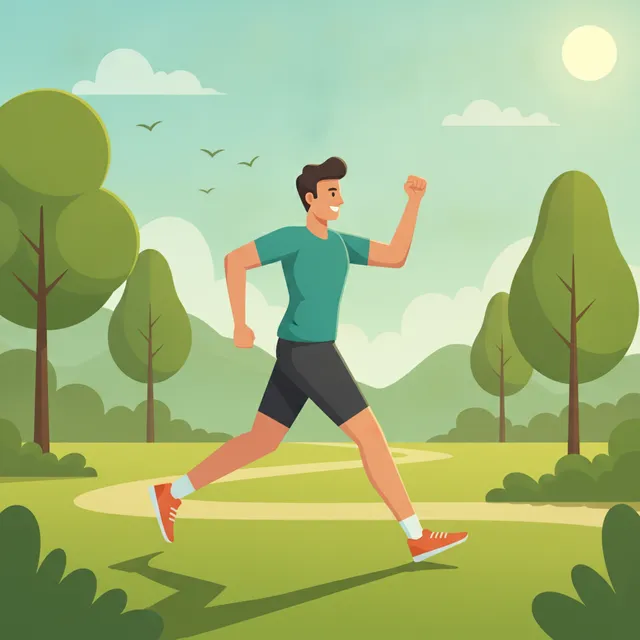 Marche sportive en plein air