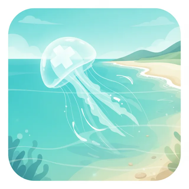 Meduse en mer